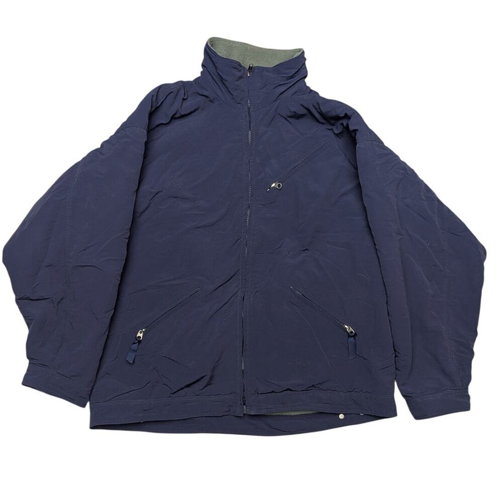 Vintage 90s Patagonia Oxford Shell Synchilla Jacket Women's Large Granola RARE